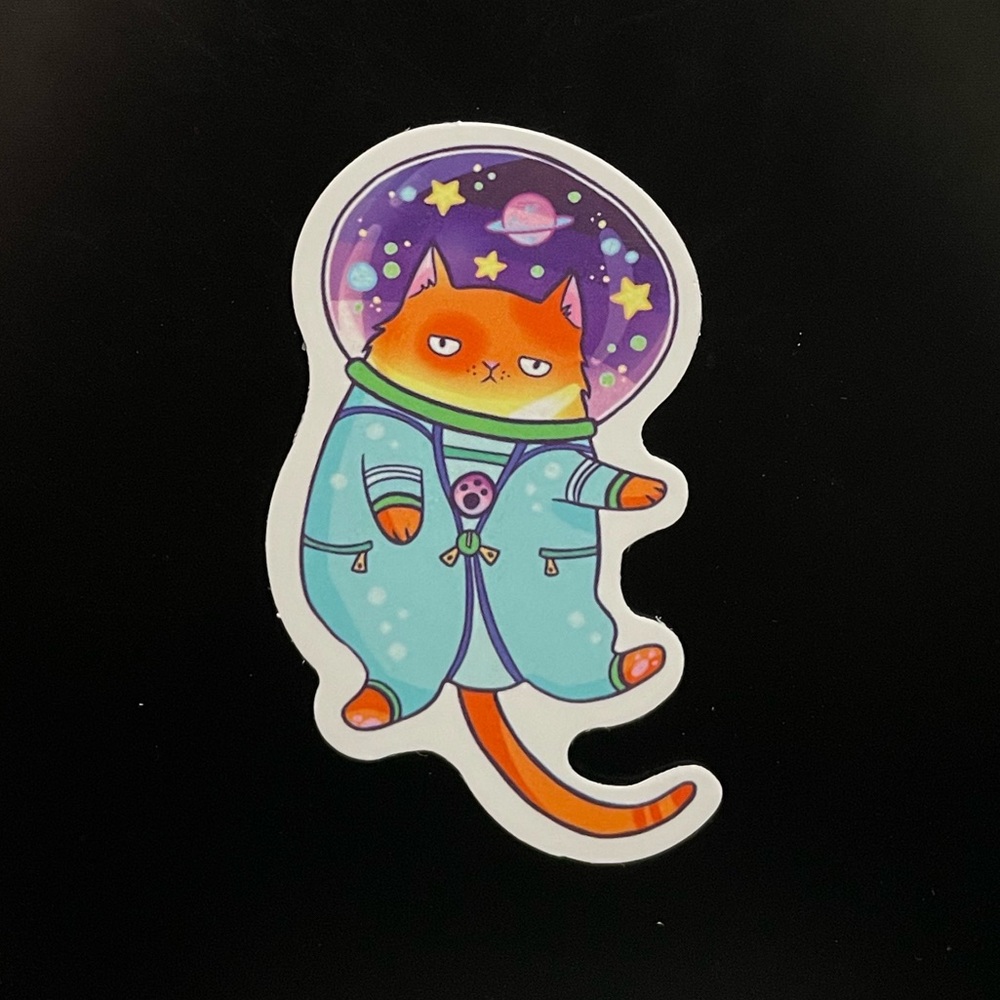 Cat Astronaut Sticker